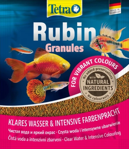 Корм для рыб Tetra Rubin Granules для всех видов рыб в гранулах для улучшения окраса, 15 г фото 1