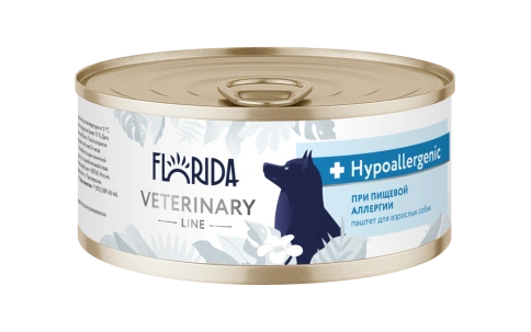 Влажный корм FLORIDA Veterinary диетический Hypoallergeniс для взрослых собак при пищевой аллергии, 100 г фото 1