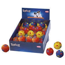 Игрушка NOBBY для собак, дисплей, мяч с лапками, 36 шт, 6,5 см фото 1