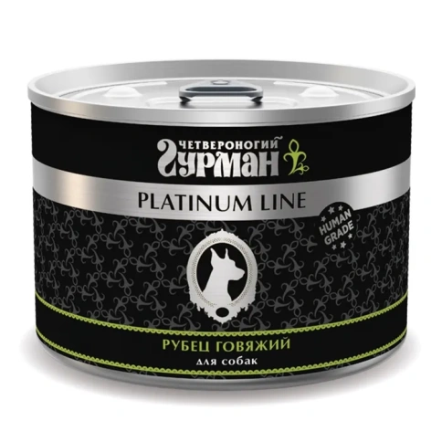 Влажный корм Четвероногий Гурман Platinum line Tripe для собак, с говяжим рубцом в желе, 525 г фото 1