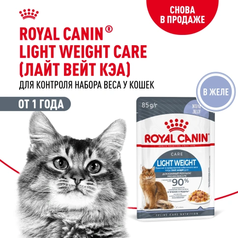 Влажный корм Royal Canin Light Weight Care в соусе для взрослых кошек, склонных к полноте, пауч, 85 г фото 15