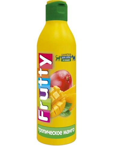 Шампунь Авз Frutty для собак и кошек тропическое манго, 250 мл фото 1