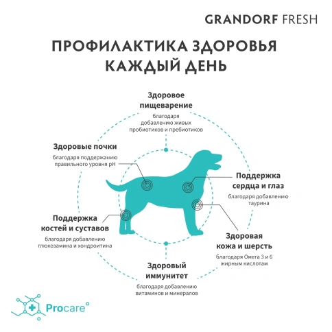 Сухой корм Grandorf Fresh Dog Turkey & Sweet Potato для взрослых собак средних и крупных пород диетическая формула для особо аллергичных собак индейка, с бататом, 3 кг фото 4