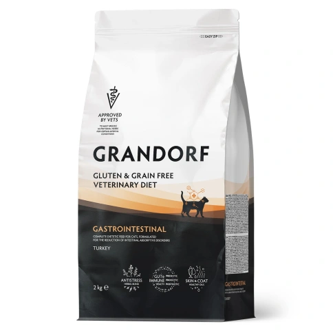 Сухой корм Grandorf Veterinary Gastrointestinal для кошек при расстройствах пищеварения, 2 кг фото 1