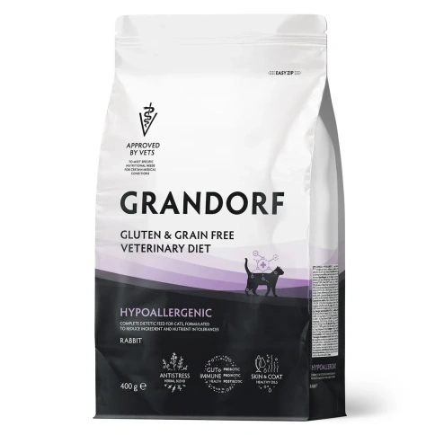 Сухой корм Grandorf Veterinary Hypoallergeniс для кошек при пищевой непереносимости, 400 г фото 1