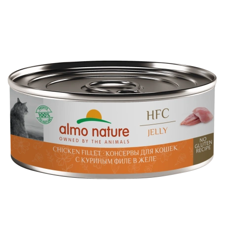 Влажный корм Almo Nature Chicken для кошек с куриным филе в желе, 100 г фото 1