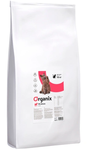Сухой корм Organix Adult Lamb для кошек, с ягненком, 18 кг фото 1