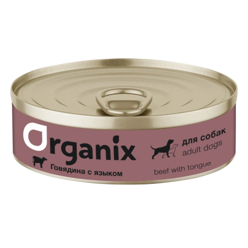 Влажный корм Organix Preventive Line Beef для собак говядина с языком, 100 г фото 1