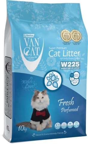 Наполнитель Van Cat Fresh для кошачьего туалета, комкующийся без пыли с ароматом весенней свежести, 12 л фото 1