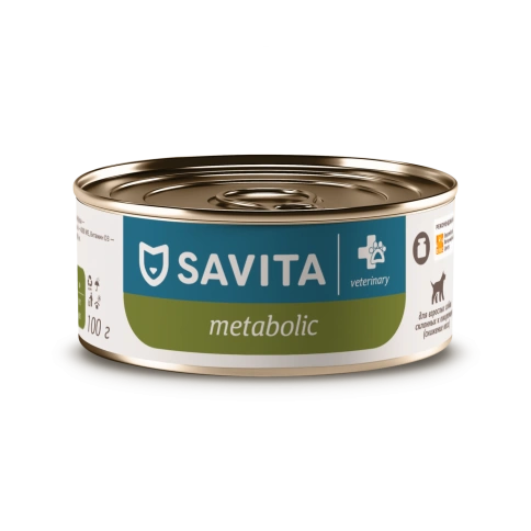 Влажный корм SAVITA Preventive Line Metaboliс для взрослых собак для снижения веса и склонных к ожирению, 100 г фото 1