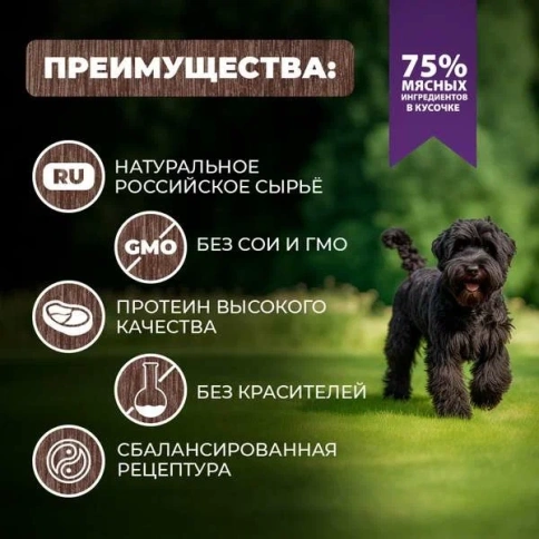 Влажный корм Родные корма для собак, гусиные кусочки в соусе по-старорусски, 970 г фото 2
