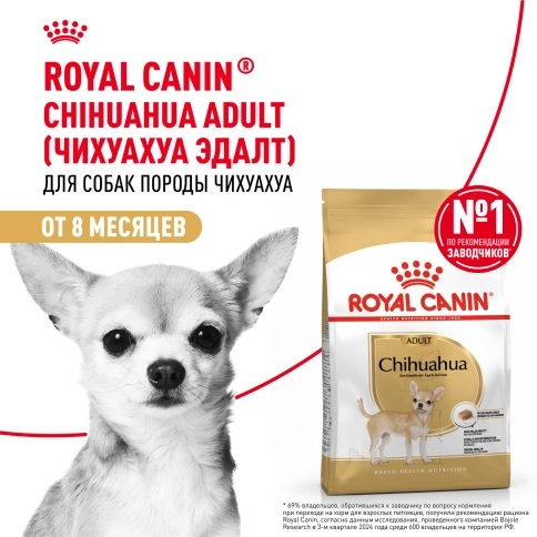 Сухой корм Royal Canin Chihuahua Adult для собак породы чихуахуа, 1,5 кг фото 14