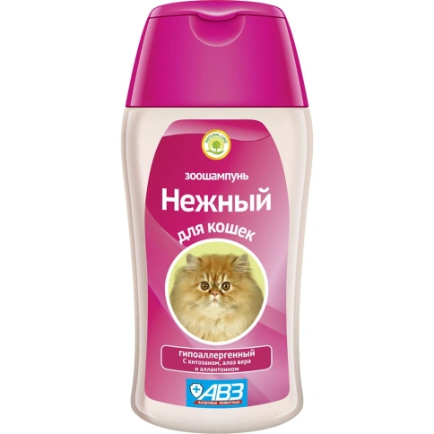 Шампунь Авз Нежный для кошек, гипоаллергенный с хитозаном и аллантоином, 180 мл фото 1