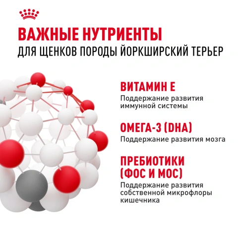 Сухой корм Royal Canin Yorkshire Terrier Puppy для щенков, 1,5 кг фото 6