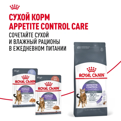 Влажный корм Royal Canin Appetite Control Care в соусе для взрослых кошек, для контроля выпрашивания корма, пауч, 85 г фото 10