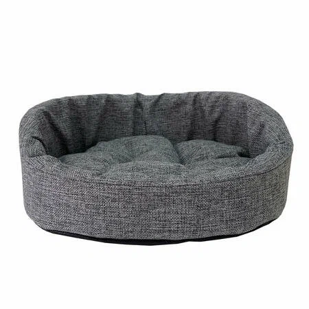 Лежак Homepet для домашних животных, Жаккард Wool №2 серый, 49 см х 43 см х 17 см фото 1
